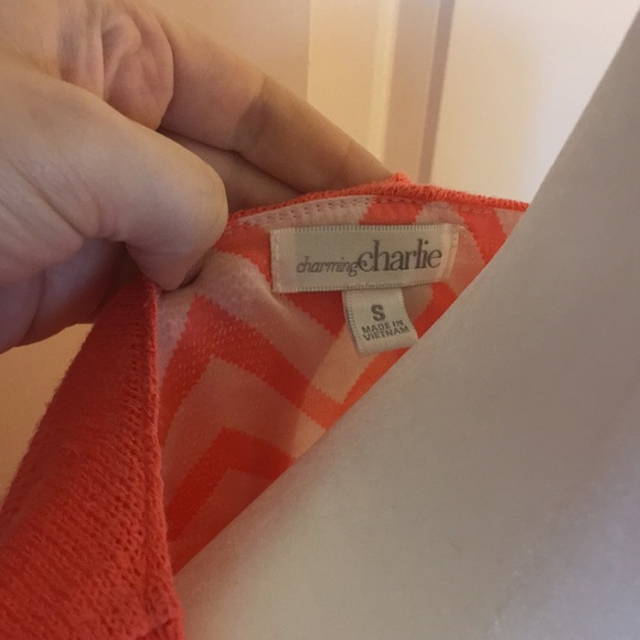 Charming Charlie Top in Coral - Picture 5 of 5